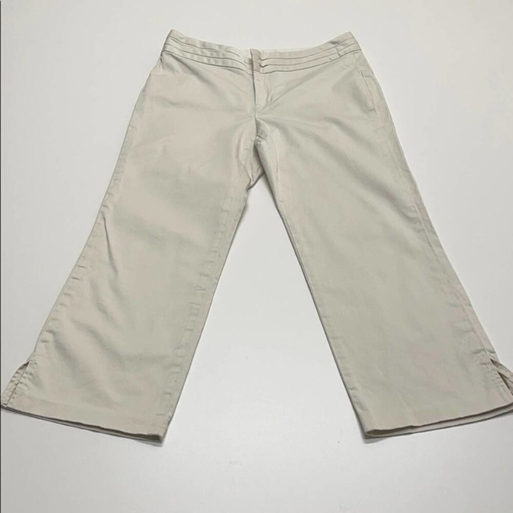 BANANA REPUBLIC Harrison Womens 4 White Capri Pant